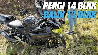 #10 - R25 Overshoot ke longkang Gerik | R15M, MT15, MT25, Ninja 250, CFMOTO, RC200, Cornering Gerik