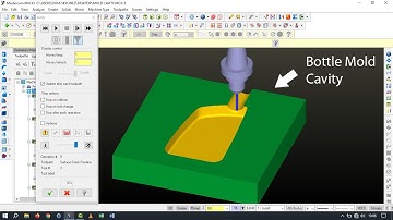MasterCam X5 || Basic Milling exercise || mold cavity