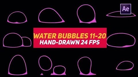 Liquid Elements Water Bubbles 11-20 After Effects Templates