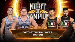 WWE 2K24 LWO vs Creed Brothers | WWE Tag Team Championships