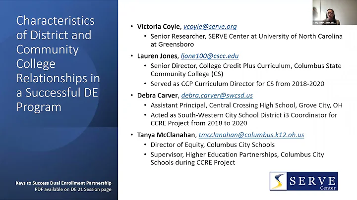 Characteristics of District and Community College ...