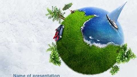 Free Land and Water PowerPoint Template by PoweredTemplate.com