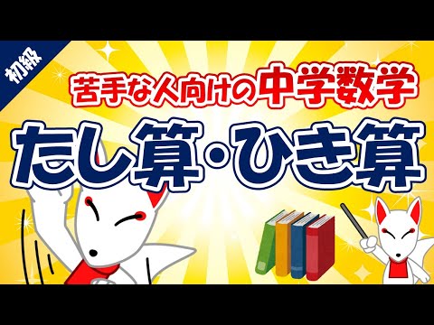 中学数学 たし算 ひき算 中学１年 苦手な人向け 大人の学び直し Youtube