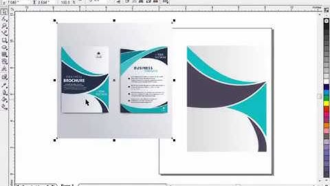 Brochure Design with CorelDRAW 11 -12  tutorial in Urdu (2020)