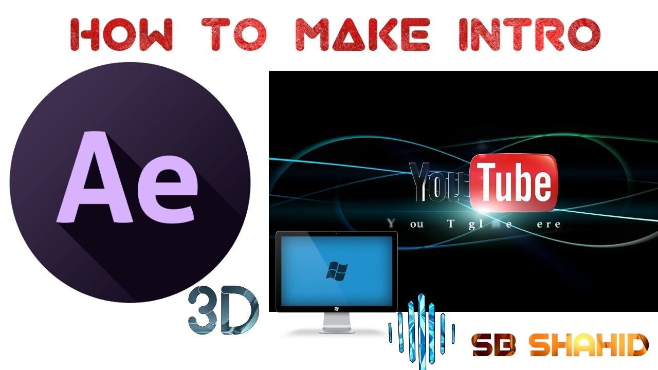 How to make 3D intro on After Effects 2017 - YouTube