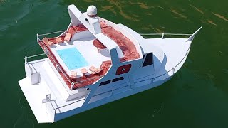 Diy a very beautiful yacht/How to make a wonderful yacht from fomex panels