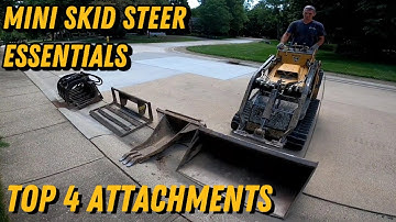 4 in 1 Mini Skid Steer Attachments- The Essentials for Every Job