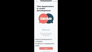 Weave messaging application intro underdevelopment screenshot 5