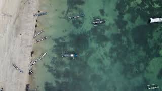 Free Drone Footage 4K Kuta Mandalika Beach in Lombok, Indonesia, no sound.