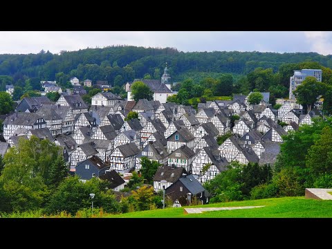 Фройденберг - черно-белый город. 4к