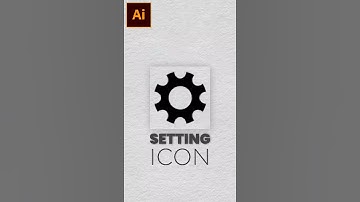 How to Create Setting Icon in Adobe Illustrator #shorts #short