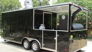 2015 BBQ Porch Concession Trailer w/Smoker