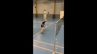 Badminton Front Court Working and Training #shorts