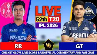 🔴Live: Rajasthan vs Gujrat, IPL 2026 Live Commentary 51st t20 | RR vs GT | Live Cricket Match Score screenshot 4