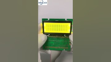 12*2 character dot matrix LCD module, yellow and green. #electronic