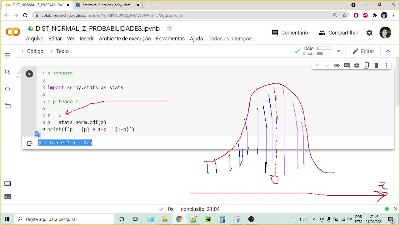 Distribuição normal (Normal distribution) - Cálculo do Z e ...