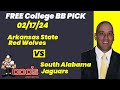 College Basketball Pick - Arkansas State vs South Alabama Prediction, 2/17/2024 Expert Best Bets
