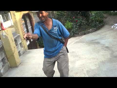 Old drunk Mexican dancing to no hands