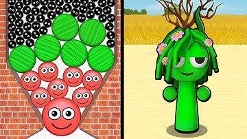 Play TikTok Gameplay HIDE BALL vs SQUID GAME (Sprunki Incredibox) - Level Up Funny Games