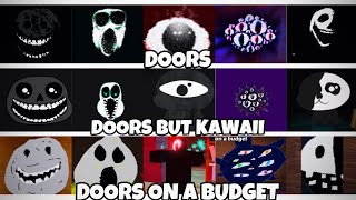 Roblox Doors Vs Doors But Kawaii Vs Doors On Budget Jumpscares 