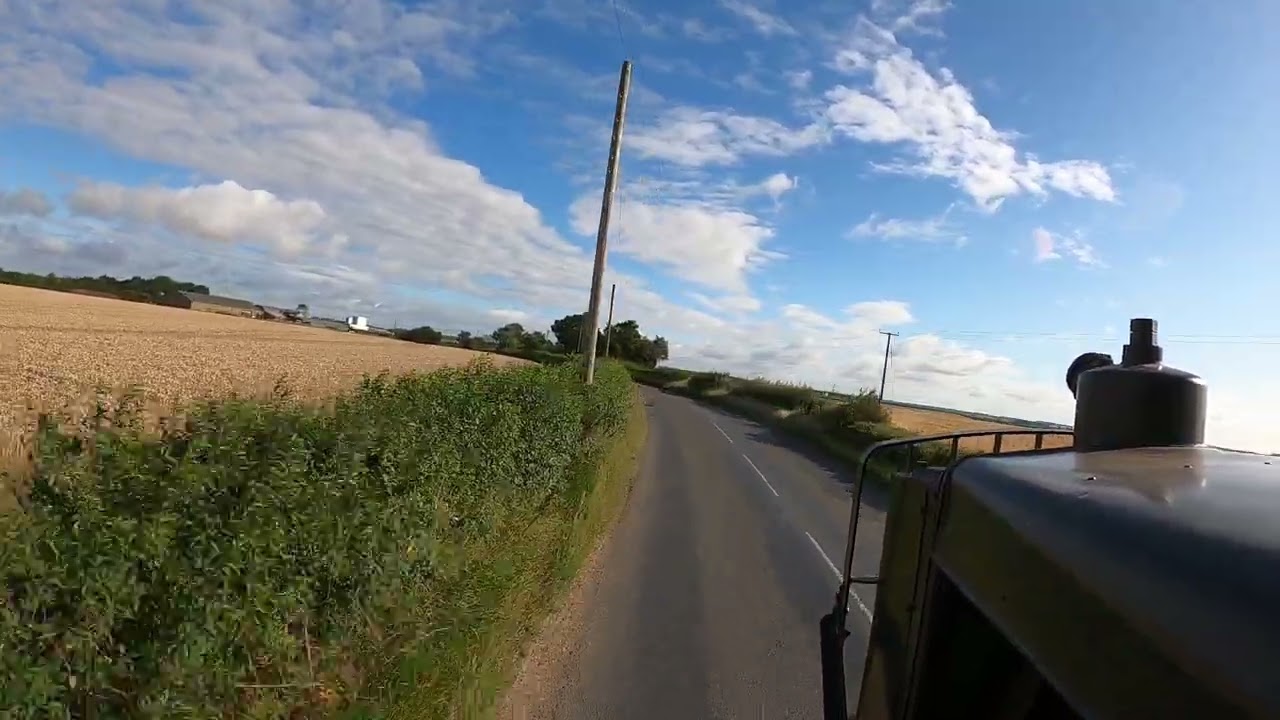 Scammell Explorer travelling through North west Essex to west Suffolk Classic car show