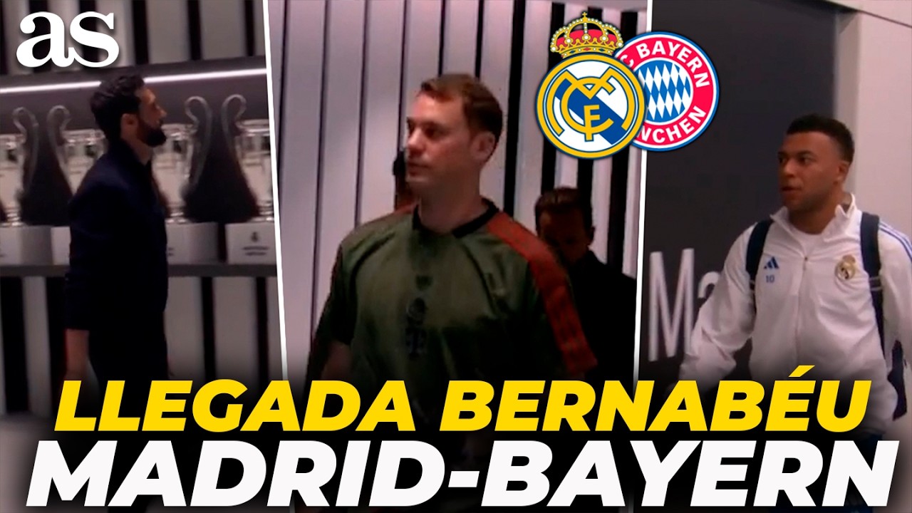 REAL MADRID y BAYERN MUNICH ya están en el BERNABÉU: atención a los ...