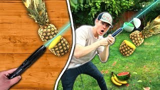 Most Powerful Laser Fruit Ninja Challenge It Worked David Vlas