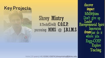 JSW MIP Shrey Mistry JBIMS
