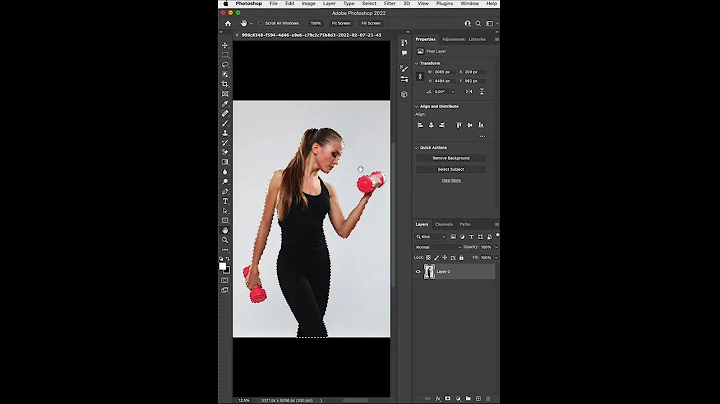 Remove Background In 30 Seconds. #Photoshop Tutorial #shorts