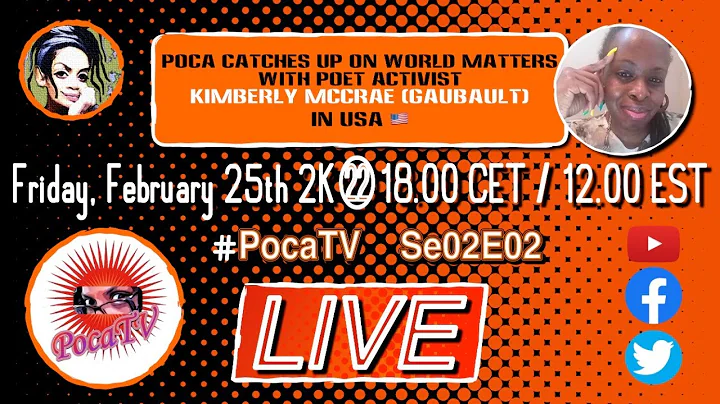 PocaTV LIVE! Se02E02 - Special guest - Kimberly Mc...