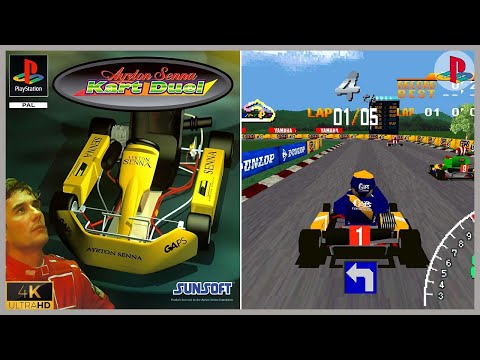 PS1 First Look [150] | Ayrton Senna Kart Duel (EU) (1996) | 4K 2160p