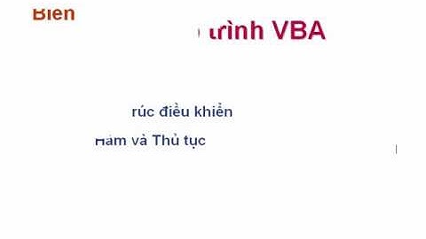 Thực hành quản lý sinh viên bằng Microsoft Access - P14 -Giới thiệu về VBA trong access