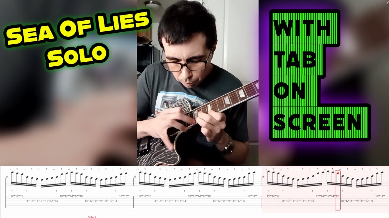 Symphony X – Sea Of Lies - Raw One-Take Guitar Solo + Tab On