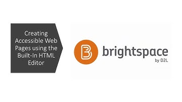 D2L Creating an Accessible Site