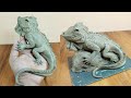 lizard making | clay lizard making | sculpting clay lizard | lizard dragon #lizard #clay #youtube