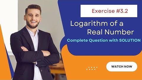 Chapter 3(Logarithms) Exercise 3.2 Part-1 (Q#1,2) #class9maths #chapter3 #exercise1 #MathExperts