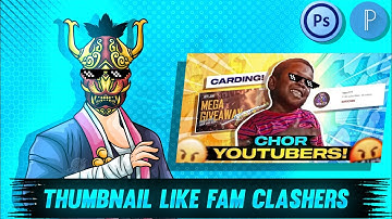 How To Make Thumbnail Like Fam Clashers || On Android || Roasting Thumbnail Tutorial || FIST GAMERZ