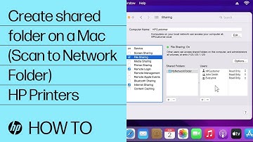 How do I create a shared network folder on macOS with my HP printer? | HP printers | HP Support
