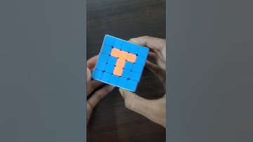 T Letter on 5 by 5 Rubik