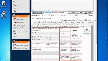 1099 Software - Manually Entering Recipient Information