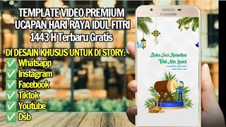 Ucapan Hari Raya Idul Fitri Terbaru 2022 - template powerpoint Untuk Story WA, IG,  FB, Tiktok 01