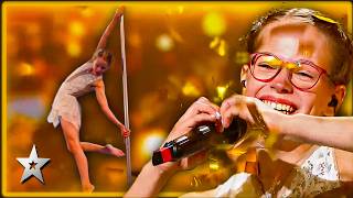 12 year old pole dancer wins golden buzzer captivating performance