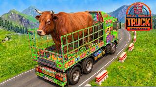 INDIAN CARGO TRUCK SIMULATOR || ANIMAL TRANSPORT GAMEPLAY screenshot 3
