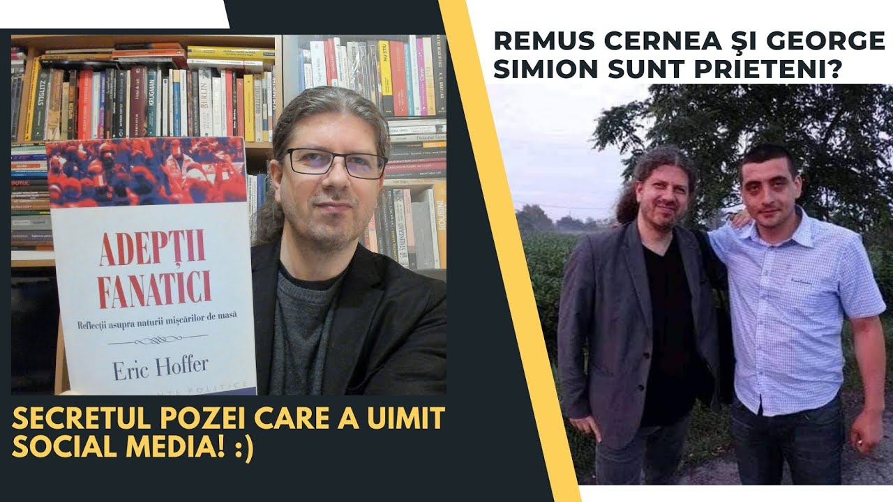 Secretul pozei care a uimit social media! :) Remus Cernea şi George Simion sunt prieteni?