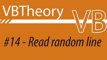 Read A Random Line From A Txt (EASY WAY) - VB#14