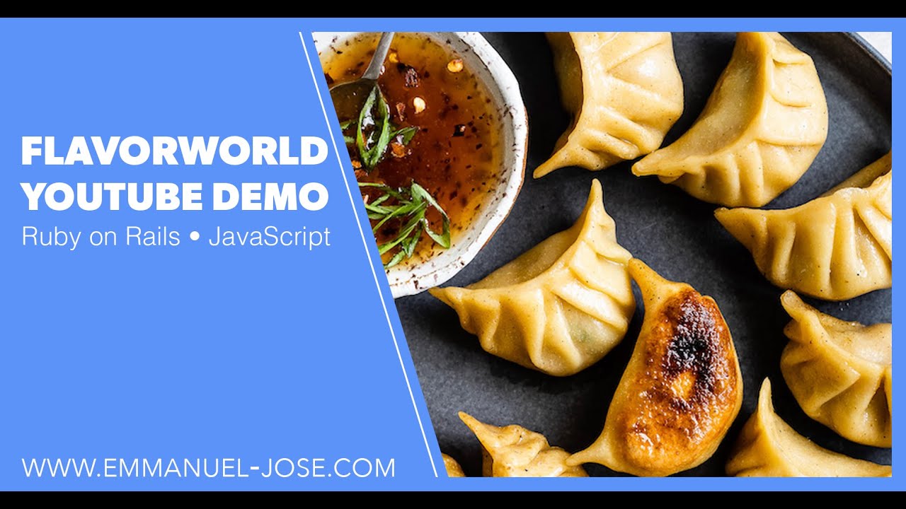 FlavorWorld Demo • Flatiron School JavaScript Project - YouTube
