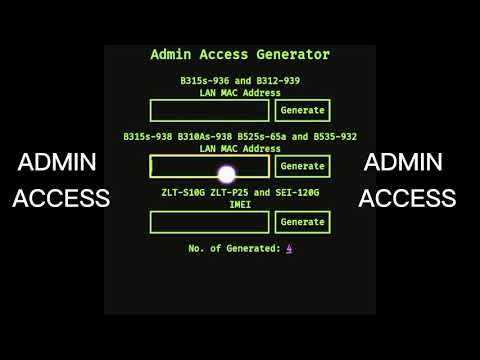 HOW TO ADMIN ACCESS B312-939,B535-932,B315S-936/938,B310AS-938,B525-65A,ZLT-S10G,ZLT-P25,SEI-120G!