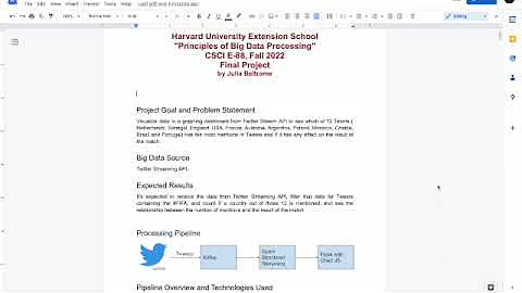 CSCIE-88 Principles of Big Data Processing Harvard...