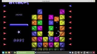 Juego Crack Attack, breve demostración (captura de escritorio).