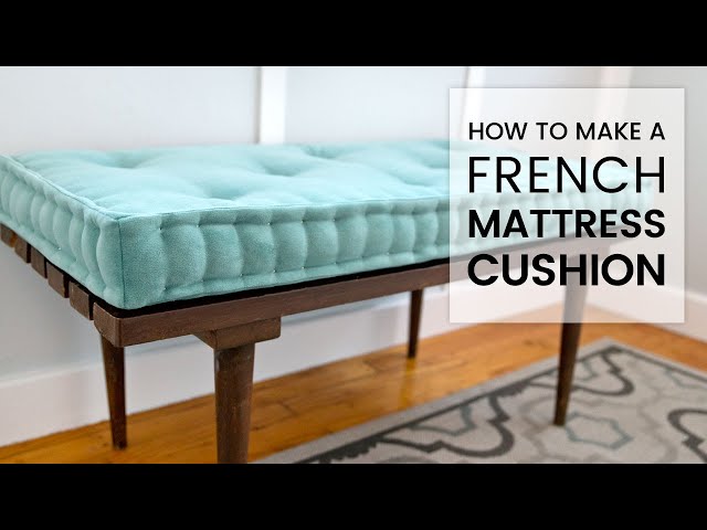 How to Make a French Mattress Cushion  Brimfield Flea Market Boho Thrift  Flip 